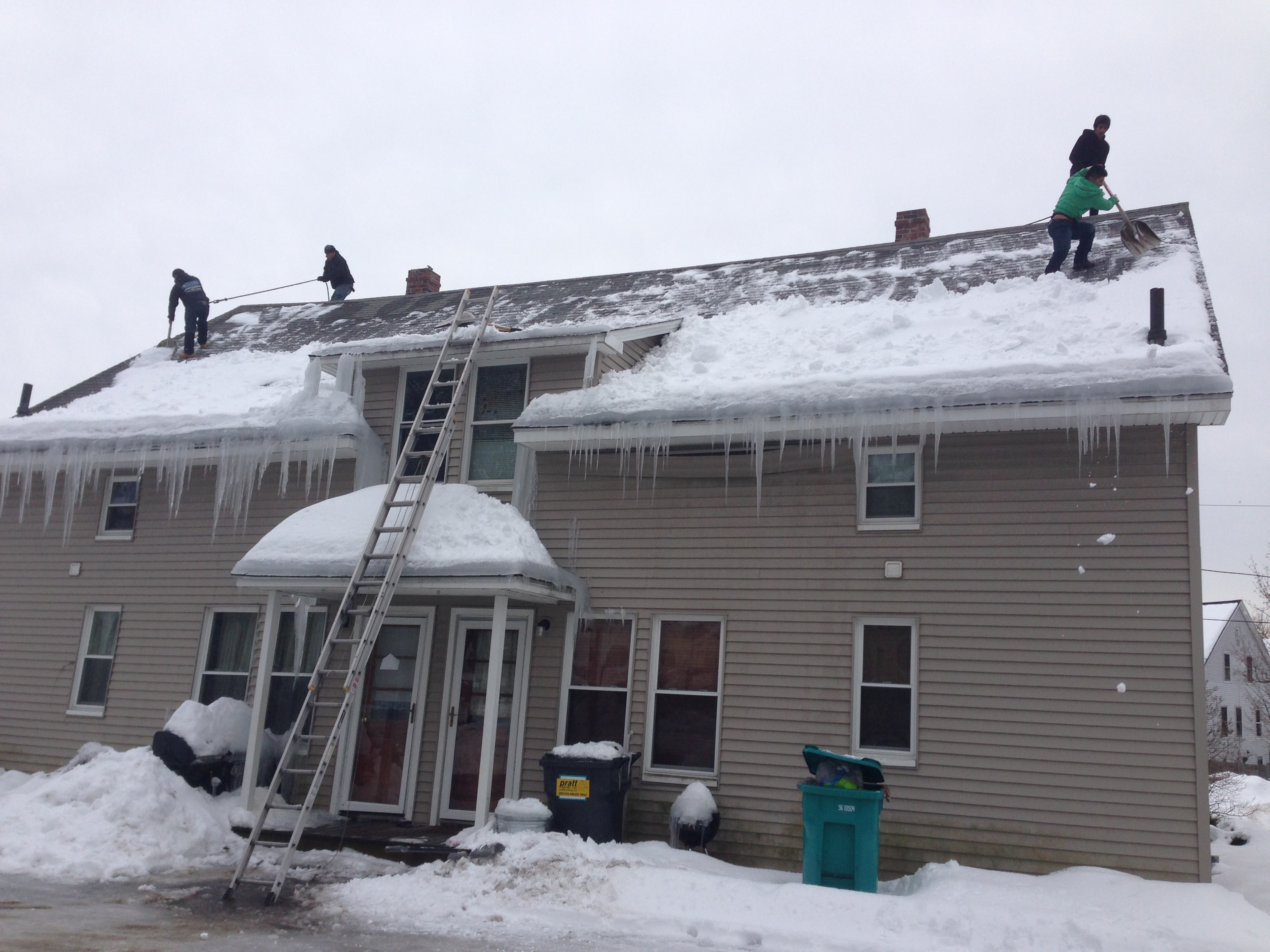 Roof Snow Removal Pictures Nor'easter Roofing Inc.